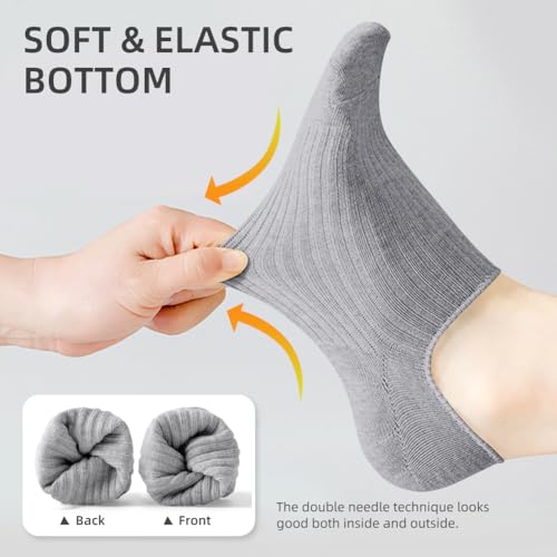 Image of 15 Pairs Low Cut Ankle Socks, Breathable Athletic Socks Bulk for Sport, Running No Show Ankle Socks