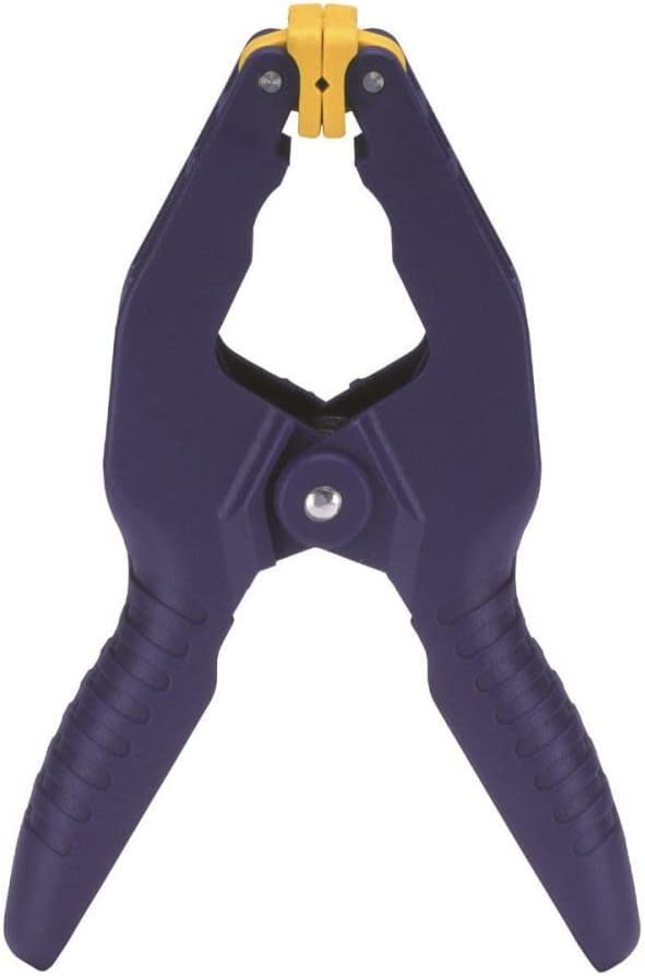 IRWIN Tools QUICK-GRIP Resin Spring Clamp, 2-inch (58200), Blue