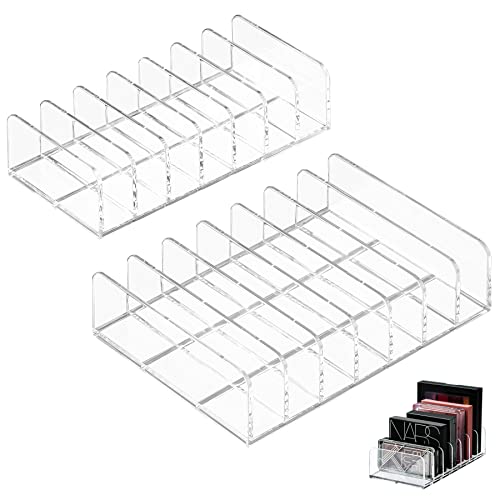 DOBIGER 2 Piezas Organizador de Paleta Transparente, Almacenamiento Maquillaje Paleta Acrílico,...