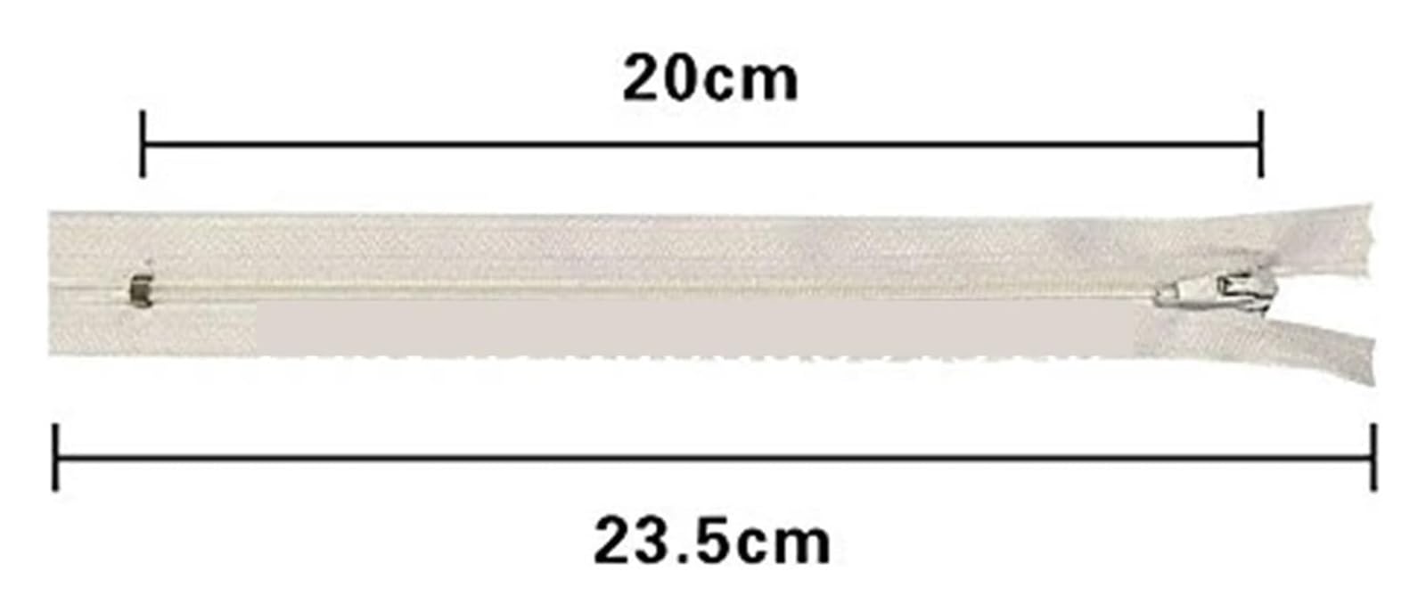 Zamki błyskawiczne 100 szt. zamknięty koniec nylonowe zamki błyskawiczne krawieckie rzemiosło krawieckie (3-40 cali) 7,5-100 cm/szary/6,125