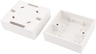 New Lon0167 2pcs AC Featured 250V 10A Surface reliable efficacy Type White PVC Mount Back Box for Wall Socket(id:70b fa 29 190)
