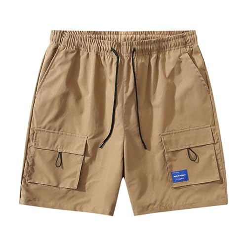 Image of Mens Hiking Cargo Shorts Quick Dry Lightweight Travel Fishing Camping Golf Shorts Summer Knee Length Pants