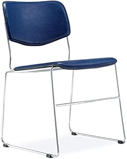 Fhw Ejecutivo de reclinación Ejecutiva Silla de Oficina, Comedor Silla de Oficina Silla Acolchada Selección Diseño Silla Moderna de Color Cromo enmarcada Negro Ante Visitante Sillas de oficina