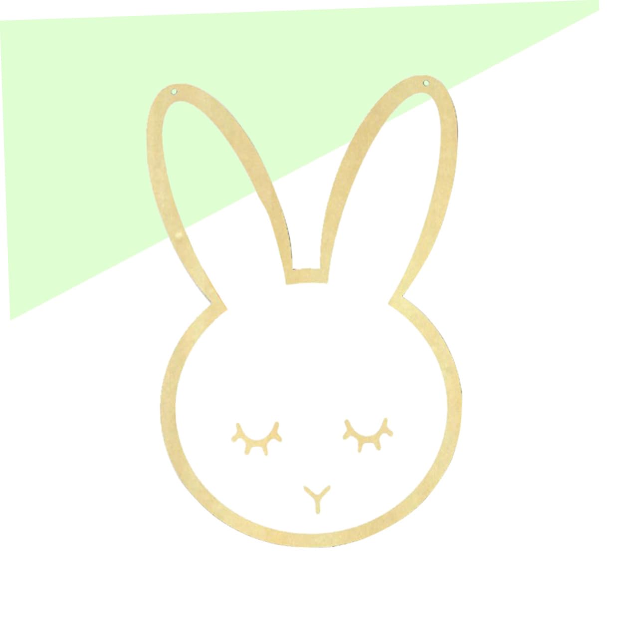 FUNOMOCYA Easter Bunny Decor Shatterproof Mirror Boys and Girls Rabbit Decorations Bunny Mirror Wooden Frame Acrylic Wall Mirr