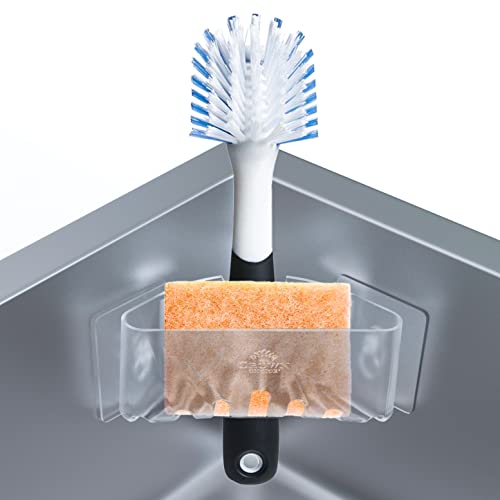 image for The Crown Choice Kitchen Sponge and Brush Holder – Space Saving Corn