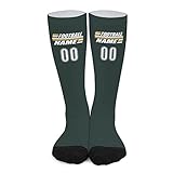 Custom Football Socks Personalized Number Crew Athletic Socks Sports Fans Gifts for Men Women Youth