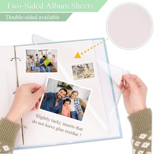 image for Dxmimer 11 x 9 inch photo album refill pages,Album Pages for 3 Ring Bi