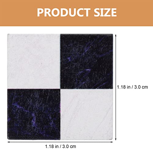 Zerodeko Model Kits 27Pcs Flooring, Miniature Wood Floor Boards Mini Square Brick Sheets Decorative Mosaic Tiles Mini House Furniture Buliding Accessories (Black White) Home Decor #TOP1