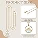Teenyyou 6 Pcs Mustard Seed Necklace for Women Mustard Seed Jewelry Christian Jewelry Faith Gift (Gold)