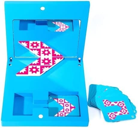 Monty Maestro Toys - Kids Mirror Image Puzzle Box IQ Game 5.5x5.5cm Shape Cognition Toy Set Mirror Imaging Puzzle