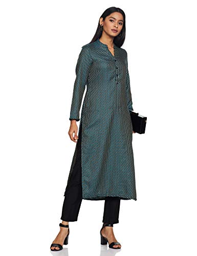 Image of Indigo by Clarks Women's Acrylic Straight Winter Kurta