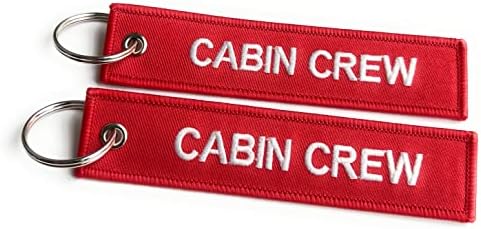 Cabin Crew/Do Not Remove from Aircraft Luggage Tag | Red/White | ...