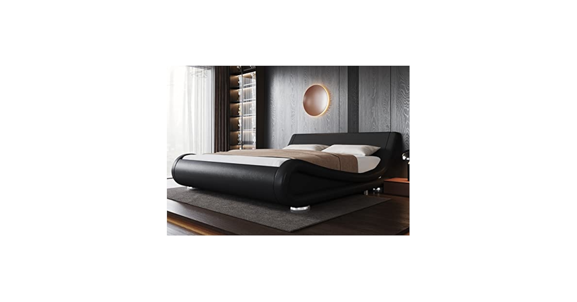 アレクシアページ Amazon.com: Allewie King Size Upholstered Platform Bed Frame