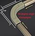Champagne Track Corner Bend（1 pcs）,TOM TOOL Upgraded Aluminum Curtain Track -Special Accessories for Medium square rail