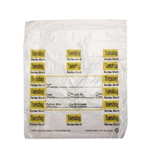 DayMark - -55 x 55 Saddlepack Tuesday Portion Bag by DayMark Safety Systems – One Size, Pack of 55, Model 113014