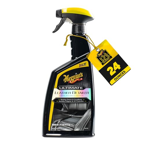 Meguiar's Ultimate Leather Detailer - The Ultimate Leather Care for Leather Seats - Leather Cleaner,...