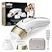 Braun IPL Silk·expert Pro 5 – IPL Geräte Haarentfernung, Dauerhafte und Schmerzfreie Haarentfernung für Zuhause – inkl. Etui, Venus Rasierer, 4 Aufsätze, Designed in Germany – PL5358, Weiß/Gold