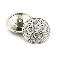 Vintage knop 5 stuks retro metalen schacht knop naaien huis kleding