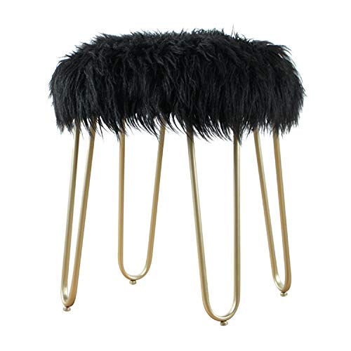 Vanity Benches Taburete de Maquillaje Sin Respaldo de Moda, Taburete de Tocador de Dormitorio, Taburete de Ocio para Sala de Estar en Casa, No Requiere Ensamblaje Cover