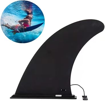 Surfboard SUP Fin, Removable Universal SUP Fin, Detachable Center Fin Stand Up Paddle Board Replacement Fin, Nylon Safe Reinforced Surfboard Fins for Long Board Surfboard Paddleboard