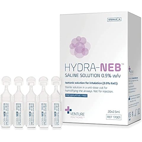 Hydra-Neb 50ml Isotonic Saline Solution for Nebuliser Cover