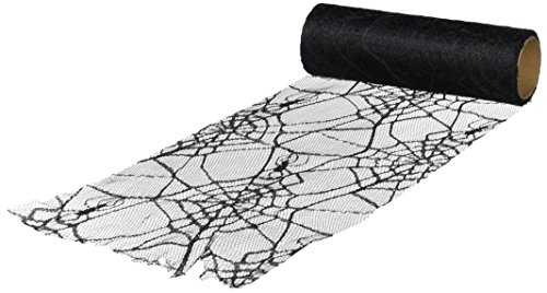 Forum Novelties Black Spider Web Tulle 5Yds