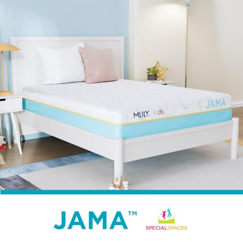 Image of MLILY JAMA Kids 8 Inch Full Size Memory Foam Mattress in A Box, Medium Firm