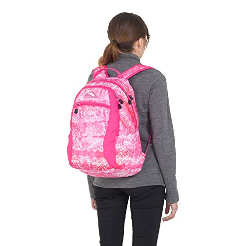 Image of High Sierra Curve Backpack, Effervescent /Flamingo, 18.5 x 12.5 x 8.5-Inch, Curve Backpack