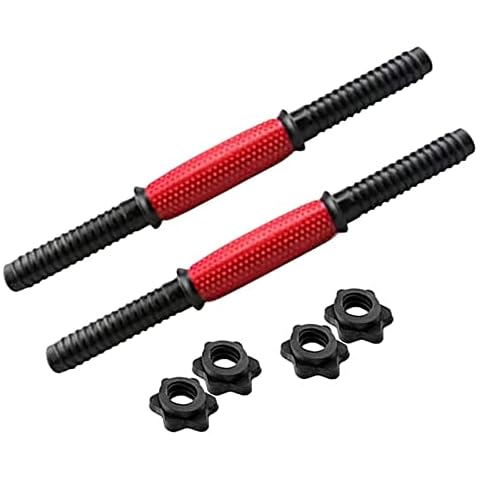 runnerequipment Dumbbell Bars, 35 cm Adjustable Dumbbell Handles Set With 4 Lock Collars, Non-Slip Weightlifting Dumbbell Bar Pair for Home, Fitness Training Accessories (Optional) Cover
