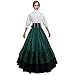 Produktbild GRACEART Damen Renaissance Mittelalter Kleid Viktorianischen Königin Party Kostüm (S, Grün)