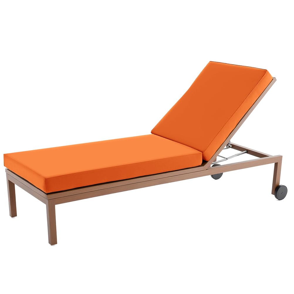 Cojín de terraza impermeable con acolchado grueso de 10 cm para tumbona