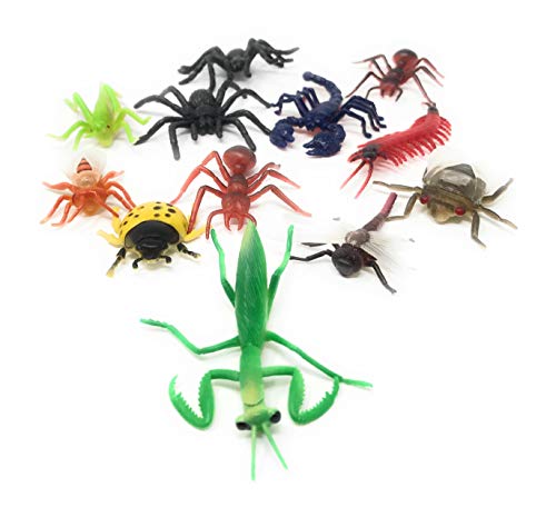 US Toy - US Assorted Mini Insect Bug Figures, Plastic (2 Inches), (2-Pack of 12)