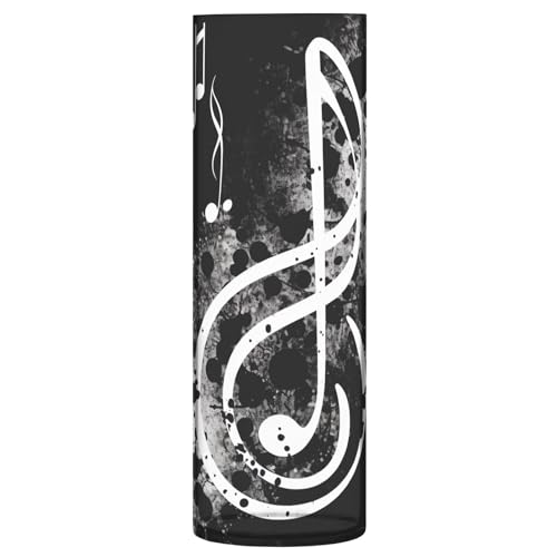 Ewusp Vase en plastique avec notes de musique pour fleurs, 10 x 30 cm, vase à fleurs moderne, décoration d'intérieur, centres de table pour salon, bureau, vacances, mariage