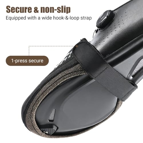Cubiertas térmicas impermeables para zapatos, cubrebotas para ciclismo, senderismo y deportes de invierno, XL, negro miniatura 6