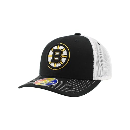 Boston Bruins NHL Officially Licensed Youth Adjustable Snapback Hat Dakota Icon Team Color