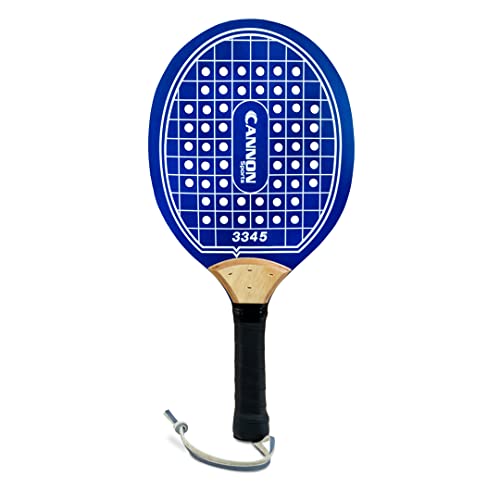 Cannon Sports Pro Wooden Paddleball Paddle for POP Tennis & Paddle Ball (Royal Blue)