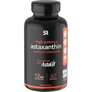 Sports Research Triple Strength Astaxanthin Supplement from Algae w/Organic Coconut Oil – Natural Support for Skin & Eye…