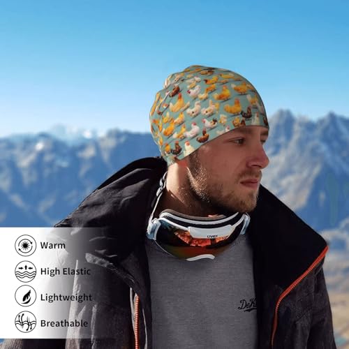 gvndaa Polaina de cuello con estampado de pollo, máscara facial suave para clima frío, protección contra rayos UV, viento, deportes al aire libre - imagen 6