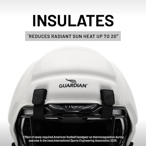 Guardian Cap XT 2.0, Black - Padded, Soft-Shell Helmet Cover for Football - Reduces Impact and Protects Helmets - Sleek Design - One Size Fits All for Youth, High School & College Players by Guardian - Image 7