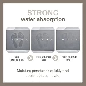 Kintota Bathroom mat, Door Mat, Floor Mat, Bath Mat , Doormat , Bathroom Carpet | Non Slip mat for Bathroom Cushion Mat Super Absorbent Soft Carpet, Quick Dry Dirt Barrier for Home, Office, (40x60cm)