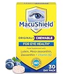MacuShield Original Plus Chewable – 30 Day Pack, Eye Health Supplement* with Lutein, Zeaxanthin and Meso-zeaxanthin + Vitamin B2 (Riboflavin) which Helps Maintain Normal Vision, Bilberry Flavour