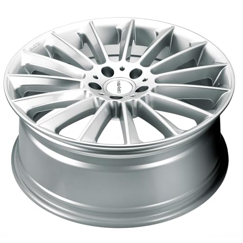 4x Carmani alloy rims 17 Fritz 8.0x19 ET37 5x112 white silver