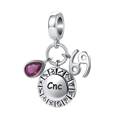 Image of 12 Horoscope Constellation Zodiac Sign Charms Astrology Month Birthstone Birthday Bead fit Charm Bracelet and Necklace