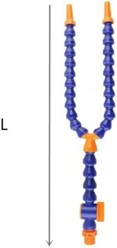 Tubo di raffreddamento flessibile in plastica, tubo di raffreddamento per acqua e olio, 1 pezzo piatto rotondo ugello tornio metallo 1/4 3/8 1/2 tubo regolabile a forma di Y con interruttore per