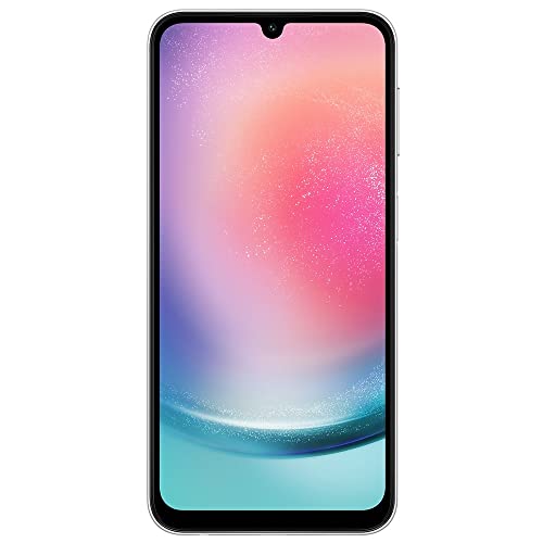 Samsung Galaxy A24 4G Lte (128Gb + 4Gb) Unlocked Worldwide Latin Version (Only T-Mobile/Mint/Metro Usa Market) 6.5" 50Mp Triple Camera + (W/Fast 25W Wall Dual Charger) (Silver) #TOP1