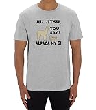 Jiu Jitsu Alpaca My GI T-Shirt Classic, Jiu Jitsu Alpaca My GI Tees, Tops, Herren Bekleidung, grau, XS