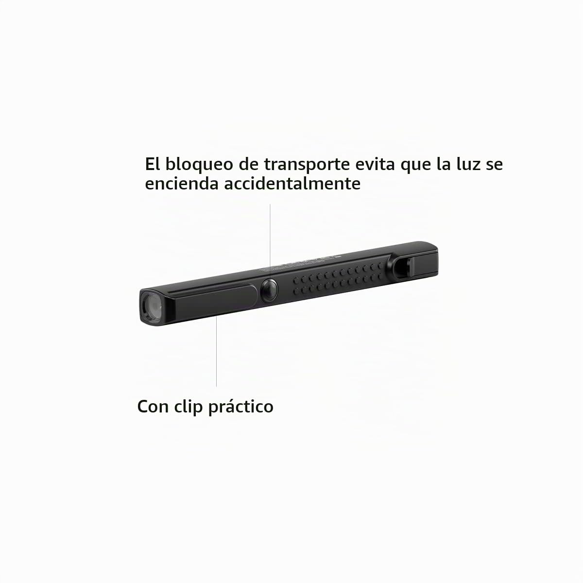 Ledlenser W2R Work Rechargeable COB Work Light, 220lm, USB-C Pen Torch | 61g, haz focalizado y haz amplio, hasta 7h de autonomía, clip resistente, 7500K, IP54, para mecánicos, electrisistas