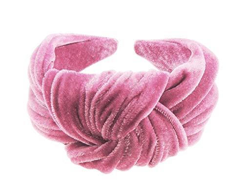 Turban torsadé bohème en velours extra large pour sublimer vos coiffures de soirée