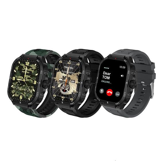 Haino Teko Germany SQ2 AMOLED Display Smart Watch With 3 Set Strap and Wireless Charger for Gents and Boys