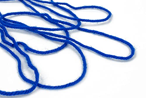 Image of Wool Pastel Color Acrylic Hand Knitting Yarn (Royal Blue) (Hanks-150Gms)